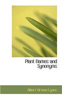 Plant Names and Synonyms