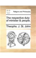 The Respective Duty of Minister & People.