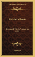 Methods And Results: Discussion Of Tides In Penobscot Bay (1881)