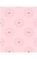 Pink Princess Composition Notebook - Large Ruled Notebook - 8x10 Lined Notebook (Softcover Journal / Notebook / Diary)