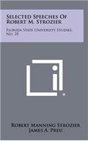 Selected Speeches of Robert M. Strozier