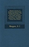 Mangum's Directory of Durham and Suburbs [Serial]
