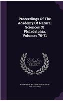 Proceedings of the Academy of Natural Sciences of Philadelphia, Volumes 70-71