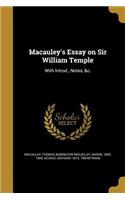 Macauley's Essay on Sir William Temple
