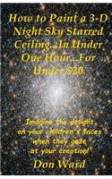 How to Paint a 3-D Night Sky Starred Ceiling...In Under One Hour...For Under $20