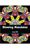 Glowing Mandalas Adult Coloring Book: Design Coloring Book