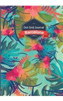 Dot Grid Journal - Tropical: Soft cover, 7x10 inches, 130 pages(7 Barcelona)