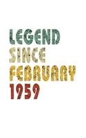 Legend Since February 1959