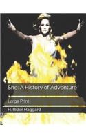 She: A History of Adventure: Large Print