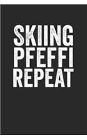 Skiing Pfeffi Repeat: Notebook Notizbuch Punktraster Dotgrid Gepunktet A5 I Tagebuch I Skifahrer I Skifahren I Schifahrer I Skiing I Berge I Apres Ski I Alpen I Berg Lieb
