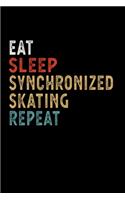 Eat Sleep Synchronized Skating Repeat Funny Sport Gift Idea