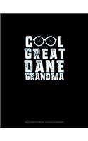 Cool Great Dane Grandma: Graph Paper Notebook - 0.25 Inch (1/4") Squares