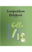 4th Grade Composition Notebook Wide Ruled
