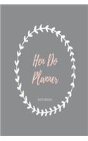 Hen Do Planner Notebook: Grey and blush wedding lined paperback jotter