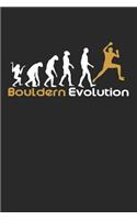 Bouldern Evolution: Notebook/Colouring book/Organizer/DiaryBlank pages/6x9 inch