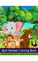 Best Animals Coloring Book