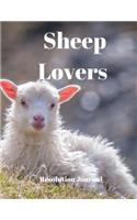 Sheep Lovers Resolution Journal: 130 Page Journal with Inspirational Quotes on each page. Ideal Gift for Family and Friends. Undated so can be used at anytime.