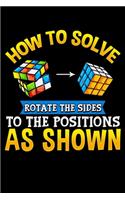 How To Solve Rotate The Sides To The Positions As Shown