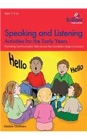 Speaking and Listening Activities for the Early Years
