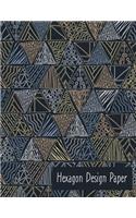 Hexagon Design Paper: Hexagon Paper for Designers
