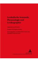 Lexikalische Semantik, Phraseologie und Lexikographie