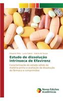 Estudo de dissolução intrínseca de Efavirenz