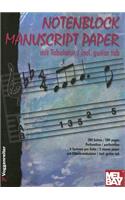 Notenblock Manuscript Paper