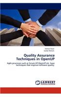 Quality Assurance Techniques in Openup: (English)
