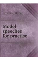 Model speeches for practise