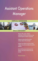 Assistant Operations Manager Critical Questions Skills Assessment