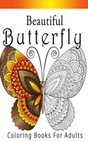 Beautiful Butterfly Coloring Book For Adults