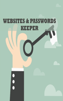 Websites & Passwords Keeper: 100 pages /Keep your passwords safe/ record all the websites you browse