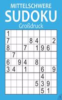 Mittelschwere Sudoku Großdruck 1: : kleines Geschenk für Opa, Oma und Rentner