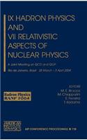 IX Hadron Physics and VII Relativistic Aspects of Nuclear Physics