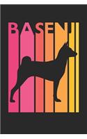 Vintage Basenji Notebook - Gift for Basenji Lovers - Basenji Journal: Medium College-Ruled Journey Diary, 110 page, Lined, 6x9 (15.2 x 22.9 cm)