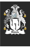 Biddle: Biddle Coat of Arms and Family Crest Notebook Journal (6 x 9 - 100 pages)