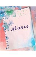 Marie: Le carnet de notes journal intime personnalisé pour Marie