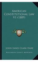 American Constitutional Law V1 (1889)