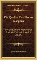 Die Quellen Des Flavius Josephus