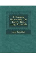 Il Censore Universale, Dei Teatri. Red.