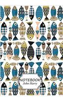 Fish Pattern: Pocket Notebook Journal Diary (Notebook Lined,blank No Lined)