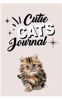 Cutie Cats Journal: Cat Notebook Journal, Cat Lovers Gift Ideas (Volume 20)