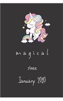 magical since january 2010 notebook