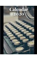 Writer Calendar 2020: Calendar Weekly Planer 2020 Logbook Diary Gift Todo Memory Book Budget Planner Hobby - Men, Woman, Girls & Boys - 8.5" x 11" - 21.59 x 27.94 cm - 57(1 Calendars 2020)