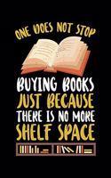 One Does Not Stop Buying Books Just Because There Is No More Shelf Space