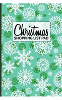 Christmas Shopping List Pad