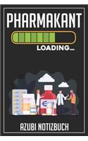Pharmakant Loading... Azubi Notizbuch: 120 Seiten Kariert im Format A5 (6x9 Zoll) mit Soft Cover Glänzend.