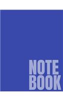 Notebook: Blue College Ruled 8.5 x 11 (100 Pages)