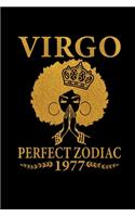 Virgo perfect zodiac 1977: Zodiac Diary - Horoscope Journal - 42nd Birthday Gift - Virgo gifts for her - 42 Years Old 42nd Birthday Gifts - College-Ruled journal notebook for 