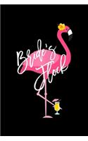 Bride's Flock: Brides Flock Flamingo Bachelorette Party s Journal/Notebook Blank Lined Ruled 6x9 100 Pages